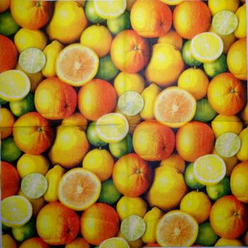 077 Zitronen, Orangen - 3 lagig